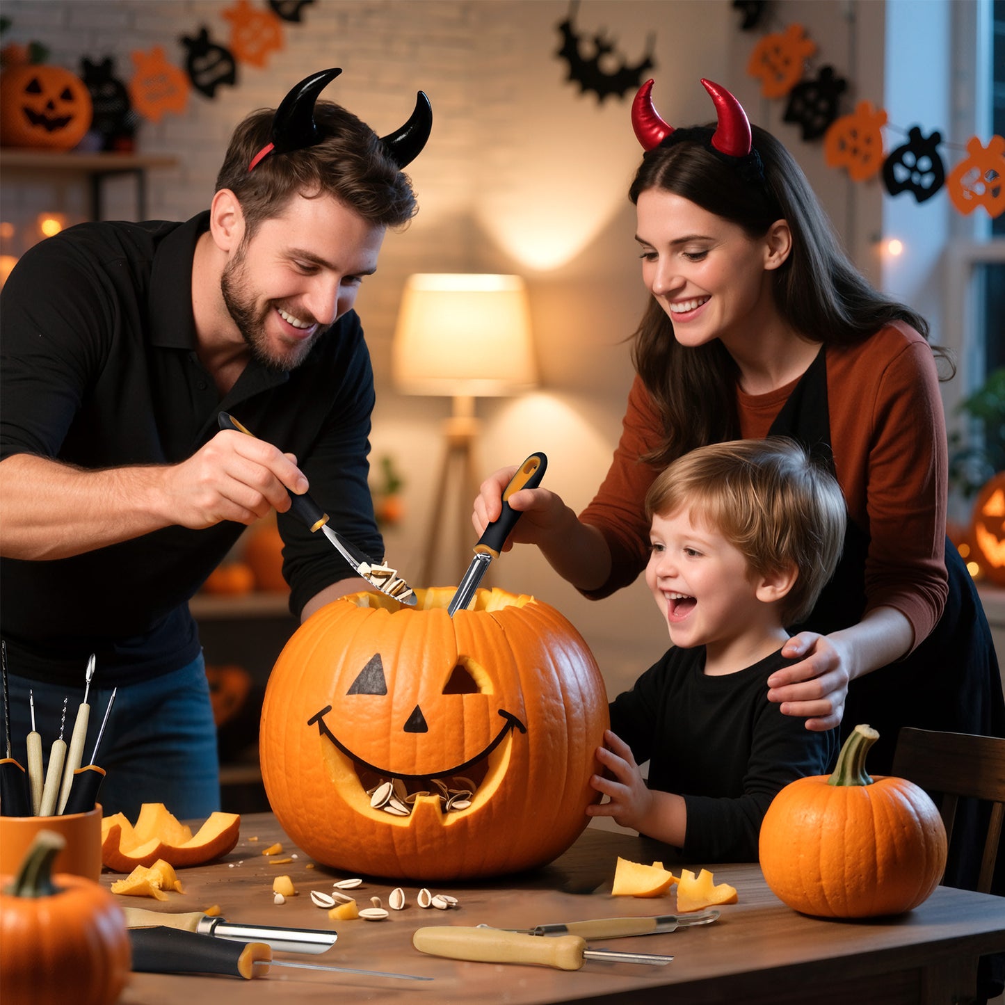 Halloween Pumpkin Carving Kit, 13 Piece Stainless Steel Pumpkin Carving Tools