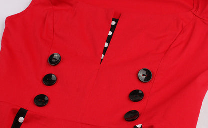 Christmas hot selling women's clothing patchwork large skirt temperament retro dress