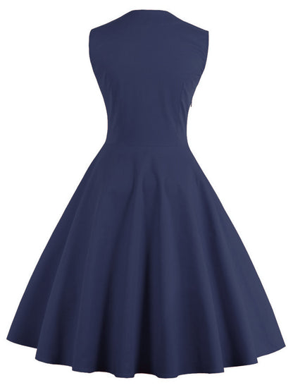 Christmas hot selling women's clothing patchwork large skirt temperament retro dress