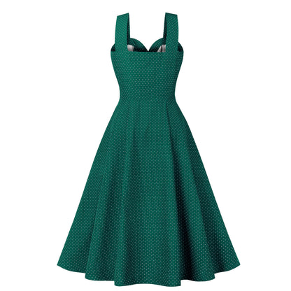 Beach Printing Suspenders Summer Dress Sling V-Neck Seeveless Women's Sexy Midi Dress