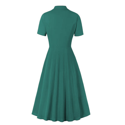 Top Fashion Women's 1950s Vintage Audrey Hepburn Style Cocktail Swing Dresses