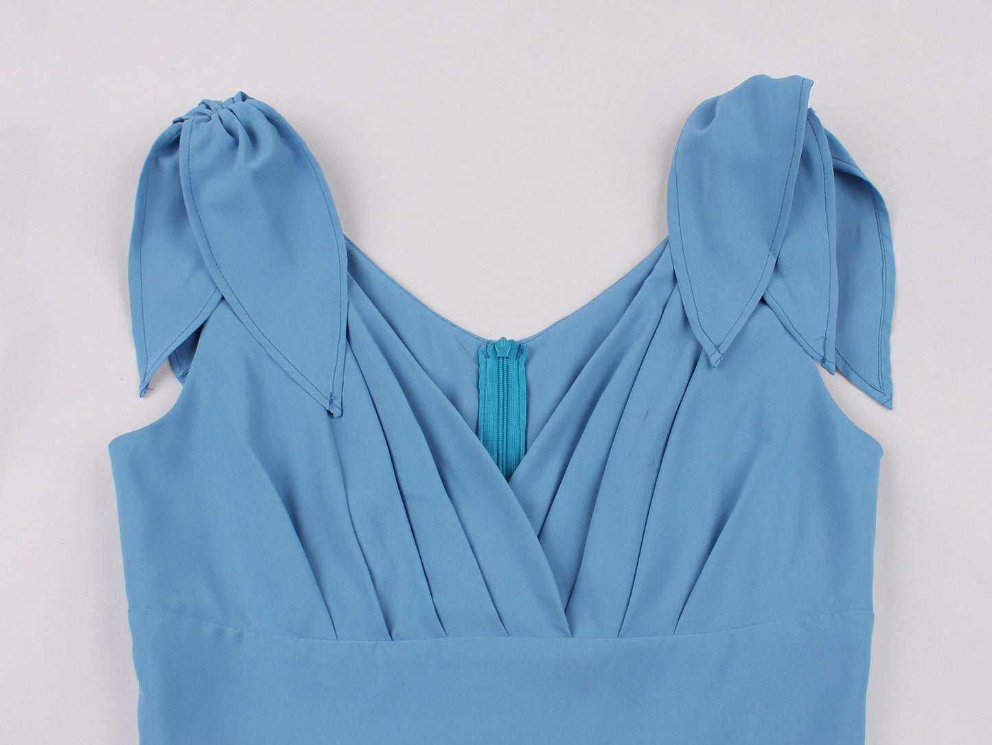 Fashion Women Fresh Pleated Waist Cinching Temperament Big Swing Dress