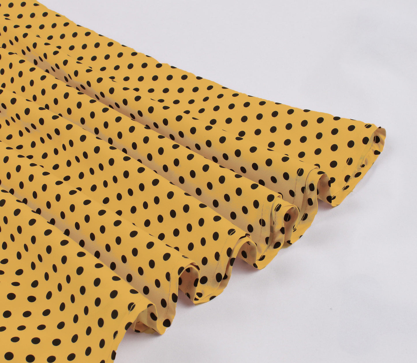 Women's Fashion Polka Dot Lapel Short Sleeved Belt Slim Fit Summer/Spring Dress