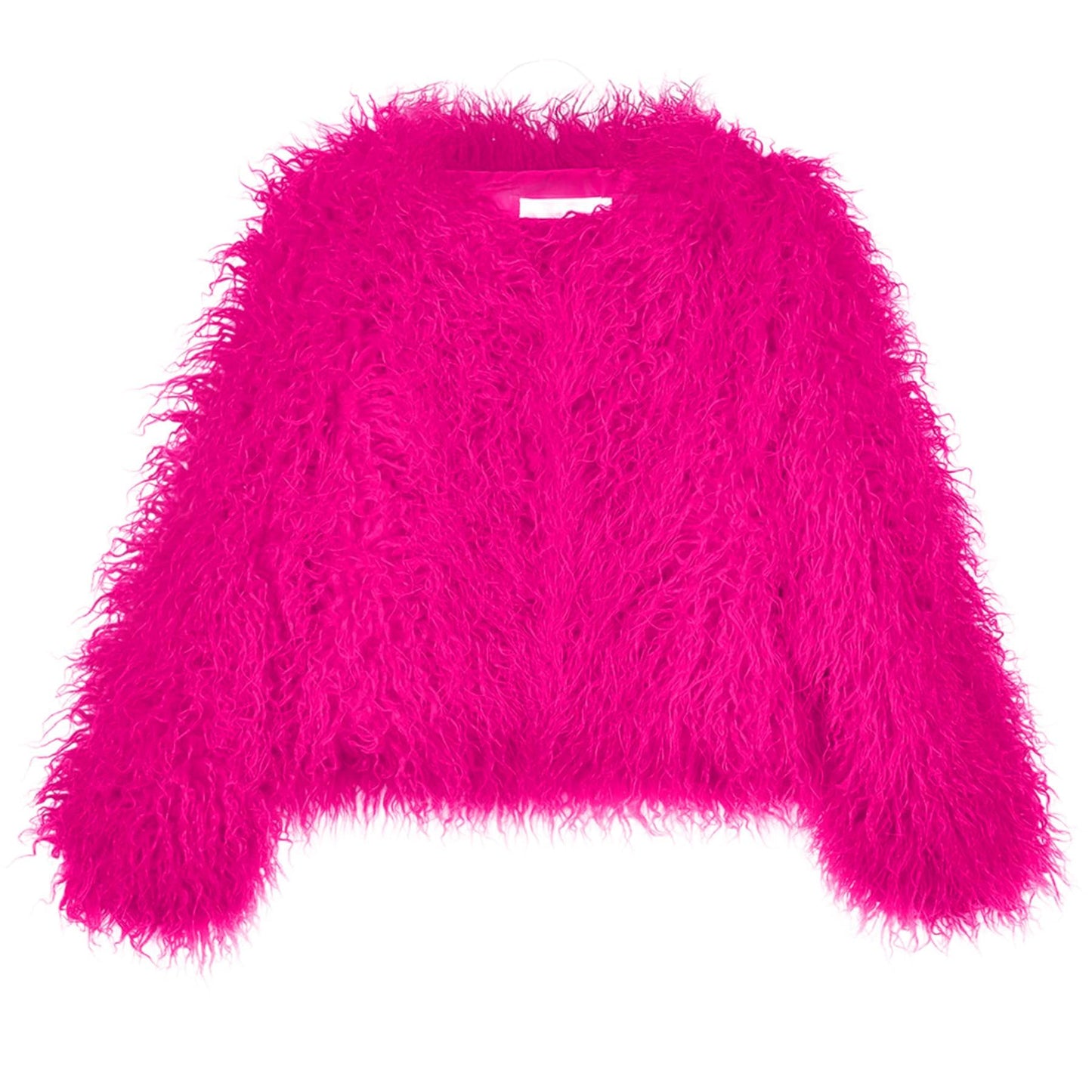 YUAKOU Women's Shaggy Faux Fur Outwear Coat Jacket Long Sleeve Warm Winter